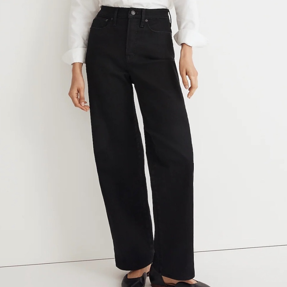 Madewell wide leg perfect vintage jeans black wash